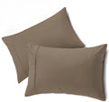 Queensbay Queen Pillow Cases Set of 2, Microfiber Cooling Pillowcases, Soft Breathable Envelope Closure Pillow Covers, Wrinkle Free Easy Ca…