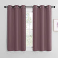 NICETOWN Dry Rose Room Darkening Curtains for Kitchen, Set of 2, 42 inches Wide by 48 inches Long, Window Treatment Thermal Insulated…