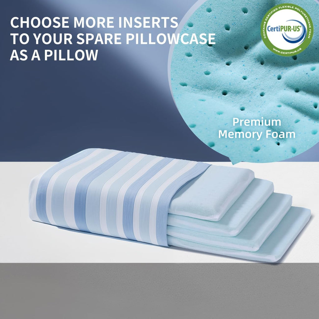 Adjustable Memory Foam Pillow's One Layer - 1 Height 1.2'' Insert for Cervical Pillow to Raise Height, CertiPUR-US Memory Foam Piece…