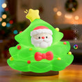 Christmas Tree Night Light, Touch Control LED Lamp, Silicone Green with Yellow Star, USB Rechargeable, 3 Brightness with Auto-Off…
