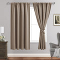 Jiuzhen Blackout Curtains for Bedroom - Thermal Insulated Room Darkening Noise Reducing, 52 x 63 Inch Length Curtains for Living Room, Set…