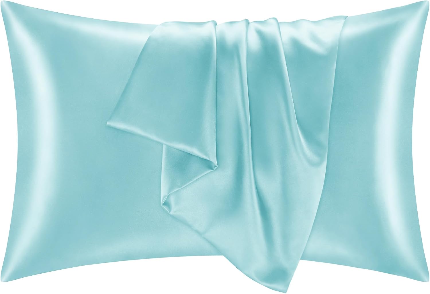 Bedelite Satin Pillowcase for Hair and Skin, Super Soft and Cooling Similar to Silk Pillow Cases 2 Pack with Envelope Closure, Gift for Wom…