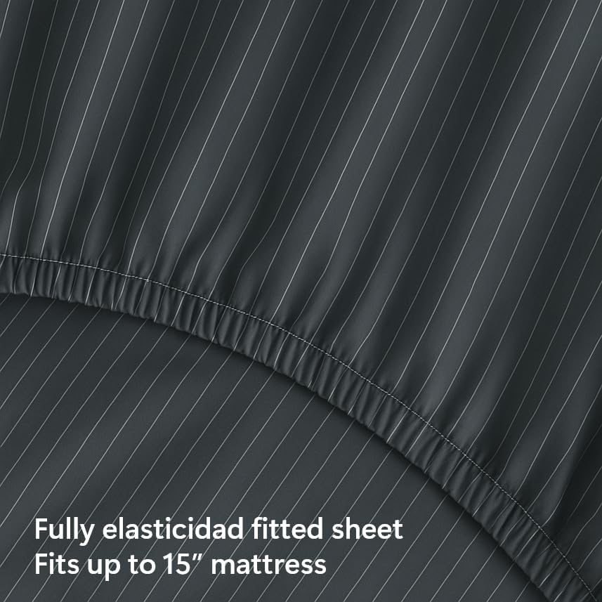 Perupima Peru Pima 415 Thread Count Percal Twin Sheet Set - 100% Peruvian Pima Cotton, 3 Piece (Flat, Fitted, 1 Pillowcase) - Cooling, Cris…