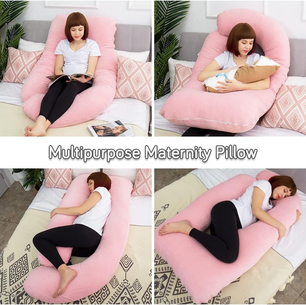60 Inch Pregnancy Pillows for Sleeping, Extra Large U Shaped Body Pillow, Pregnancy Pillow, Maternity Pillow for Pregnant Women with…