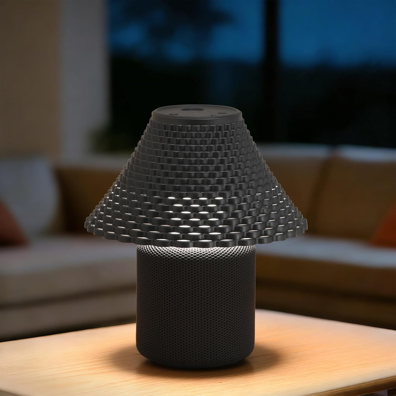 Bedside Table Lamp with White Noise Machine - 10 Soothing Sounds, Gesture Control Sensor & Dimmable Night Light - 30/60/90 Min Auto-Off…