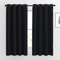 Nicetown Blackout Curtains 63 inch Length 2 Panels Burg - easy maintenance Solid Thermal Curtains Grommet Blackout Window Treatments for…