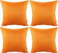 Thmyo 4-Pack 100% Cotton Comfortable Solid Decorative Throw Pillow Case Square Cushion Cover Pillowcase Sublimation Blank Halloween DIY Thr…