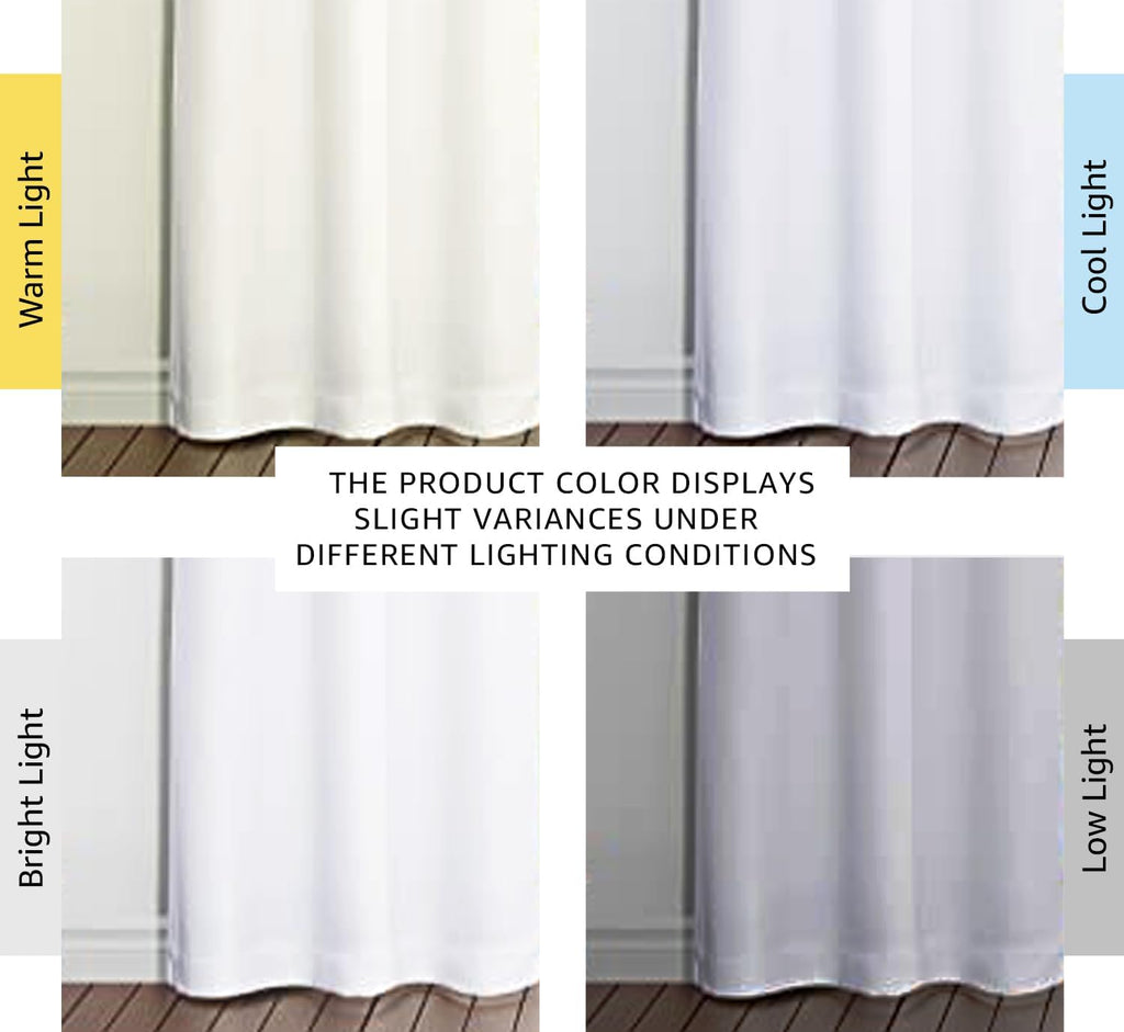 Nicetown White Blackout Curtains 84 inches Long, Full Light Blocking Drapes with Black Liner for Nursery, Noise Reducing Thermal Insulated…