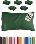 King Standard Pillow Cases Set of 10 - Ultra Soft Hotel Quality Pillowcase Covers - Comfy & Wrinkle Free - Shrink & Fade Resistant…