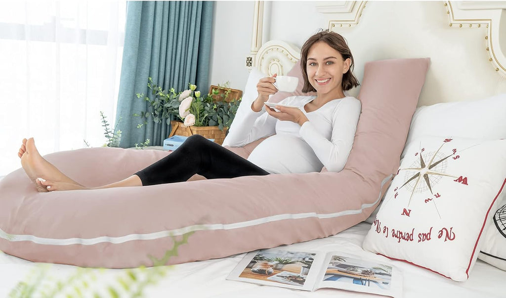 Meiz Pregnancy Pillows, Cooling Pregnancy Pillows for Sleeping, Maternity Pillow for Pregnant Woman, 65" Pregnant Pillows for Sleeping with…