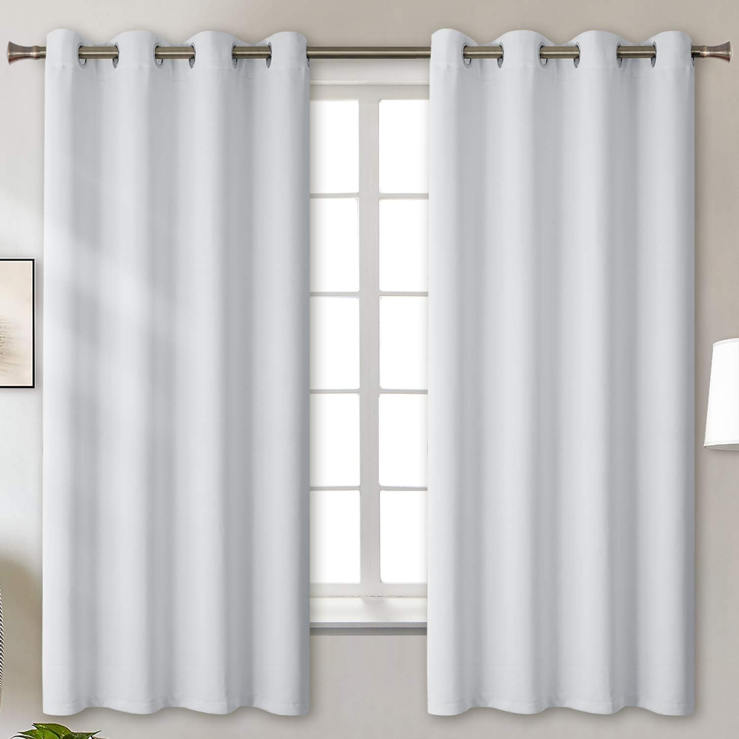 BGment Room Darkening Curtains for Bedroom - Grommet Thermal Insulated Window Treatments Light Blocking Curtains for Living Room, Set of 2…