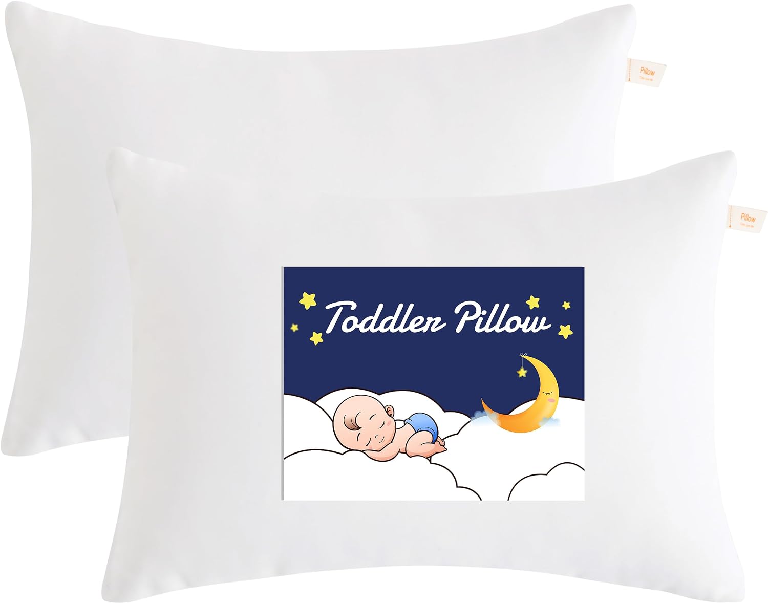Ntbay Toddler Pillows, Down Alternative 13"x18" Pillows, Machine Washable - Soft and Breathable Travel Small Pillows for Sleeping, Ideal fo…