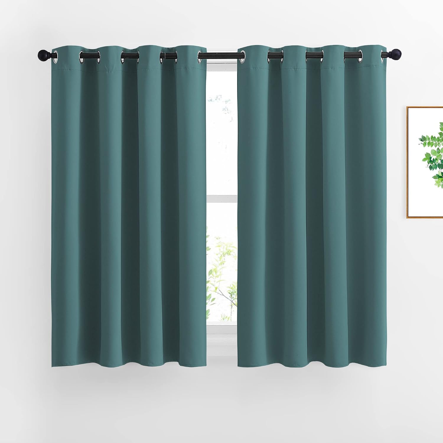 Nicetown Blackout Curtains for Kids Room - Triple Weave Microfiber Home Thermal Insulated Solid Ring Top Blackout Panels/Drapes for Bedroom…
