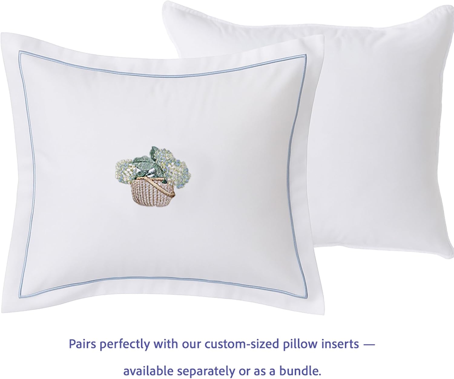 Jacaranda Living Cotton Percale Boudoir Pillow Cover, Decorative Pillow Accent for Bedroom & Living Room, Lumbar Support Pillow, Spring…