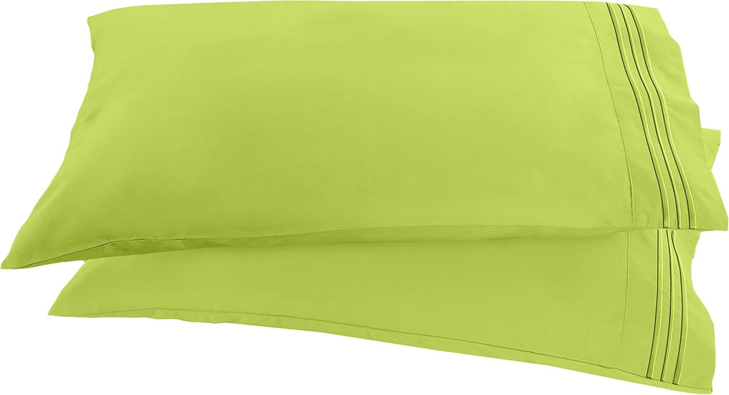 Elegantcomfort Elegant Comfort 1500 Thread Count Embroidered Egyptian Quality Luxurious Silky Soft WRINKLE & FADE RESISTANT 2-Piece Pillowc…