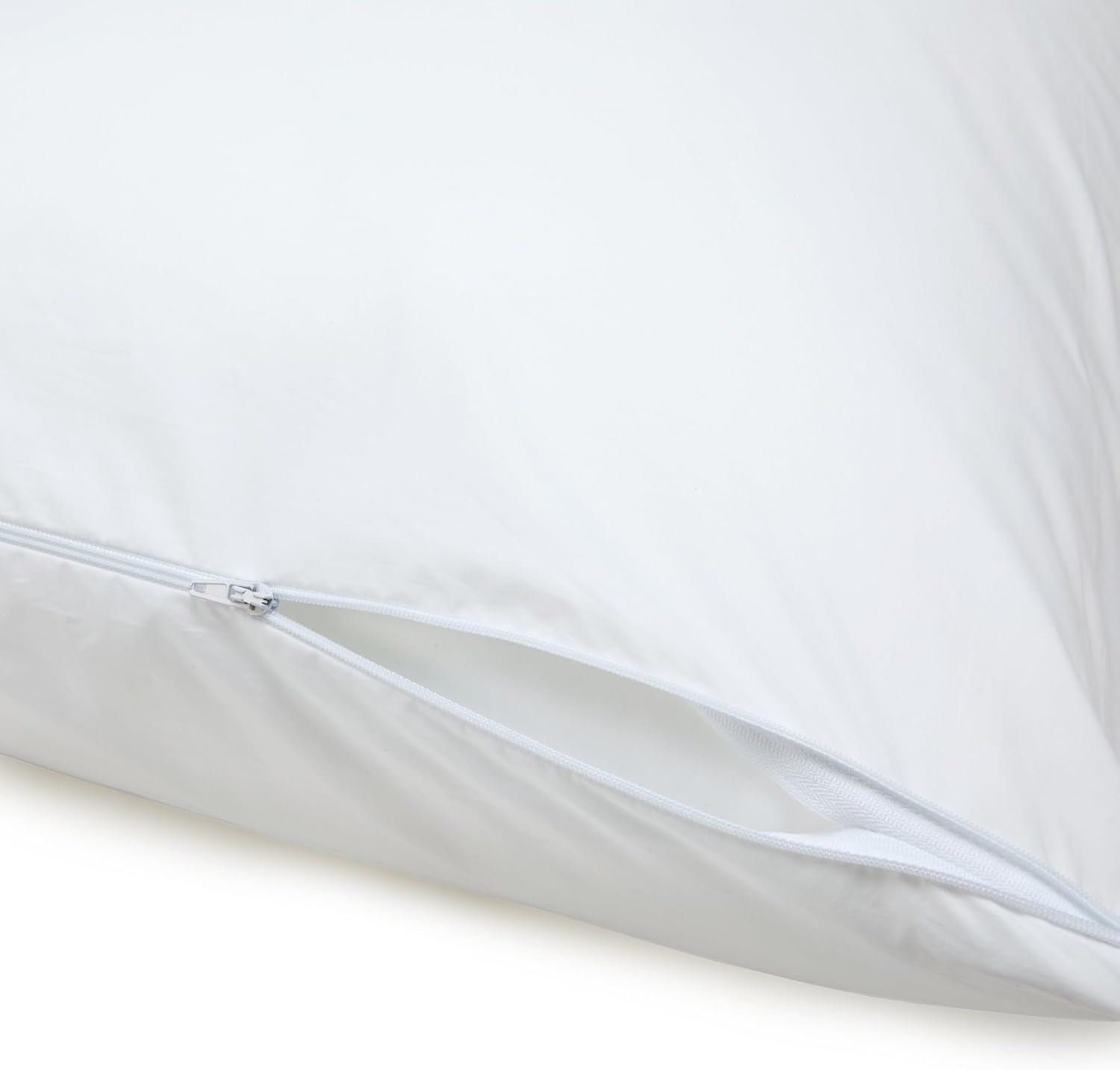 Amazon Basics Down Alternative Bed Pillows with Hypoallergenic Pillow Protector Cases, Soft Density for Stomach and Back Sleepers…
