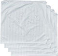 Kingnex 4 Pack Waterproof Feather Proof Striped Pillow Protectors Drool Proof 14"x26" or 16"x26" Pillow Cover