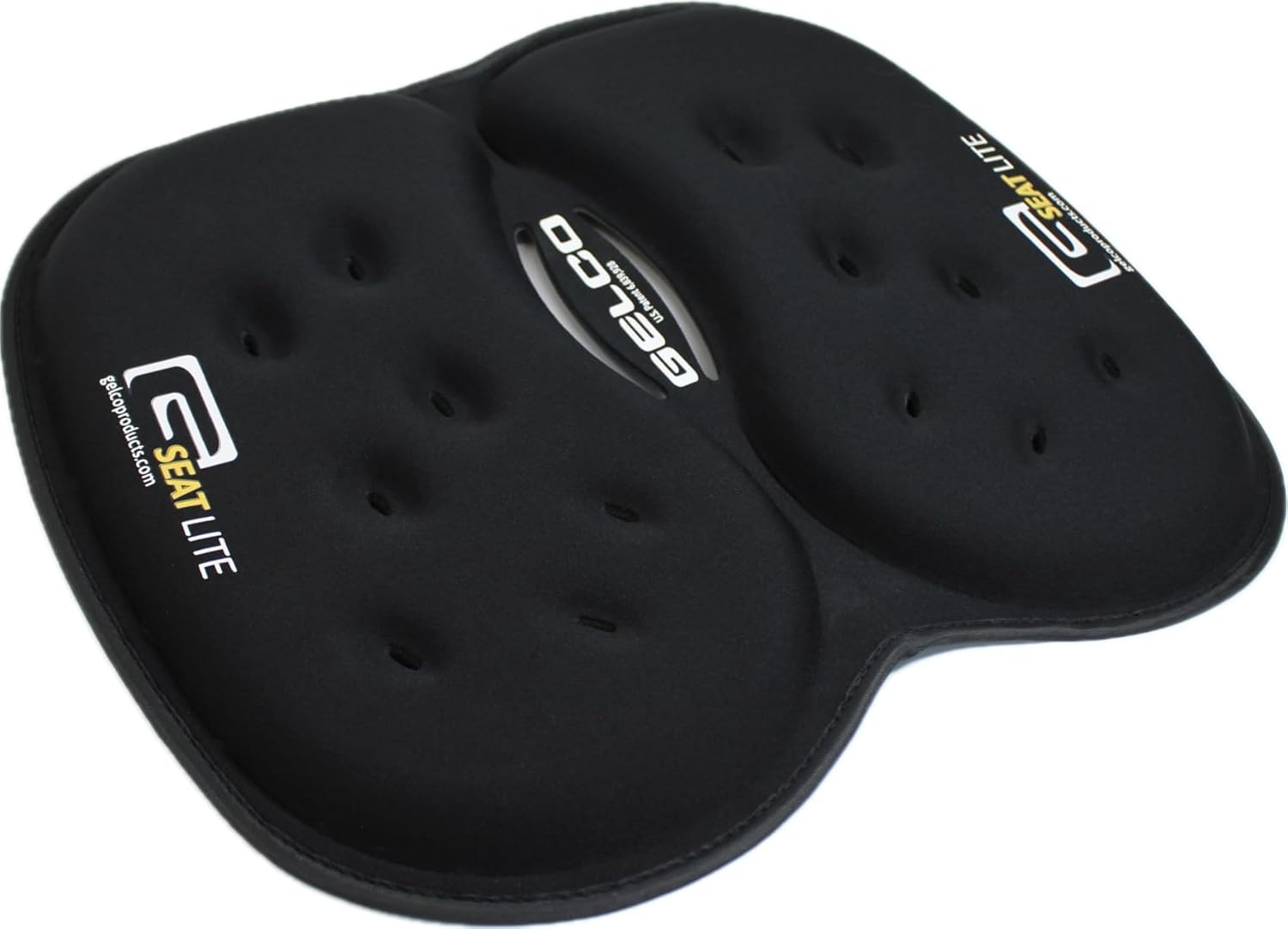 GSeat Lite Travel Gel and Foam Cushion - for Back Pain, Sciatica, Pressure Relief, and Tailbone Discomfort - Promotes Healthy Posture…