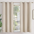 YoungsTex Blackout Curtains for Bedroom 54 Inches Length - Grommmet Room Darkening Thermal Insulated Window Drapes for Basement Kids Living…