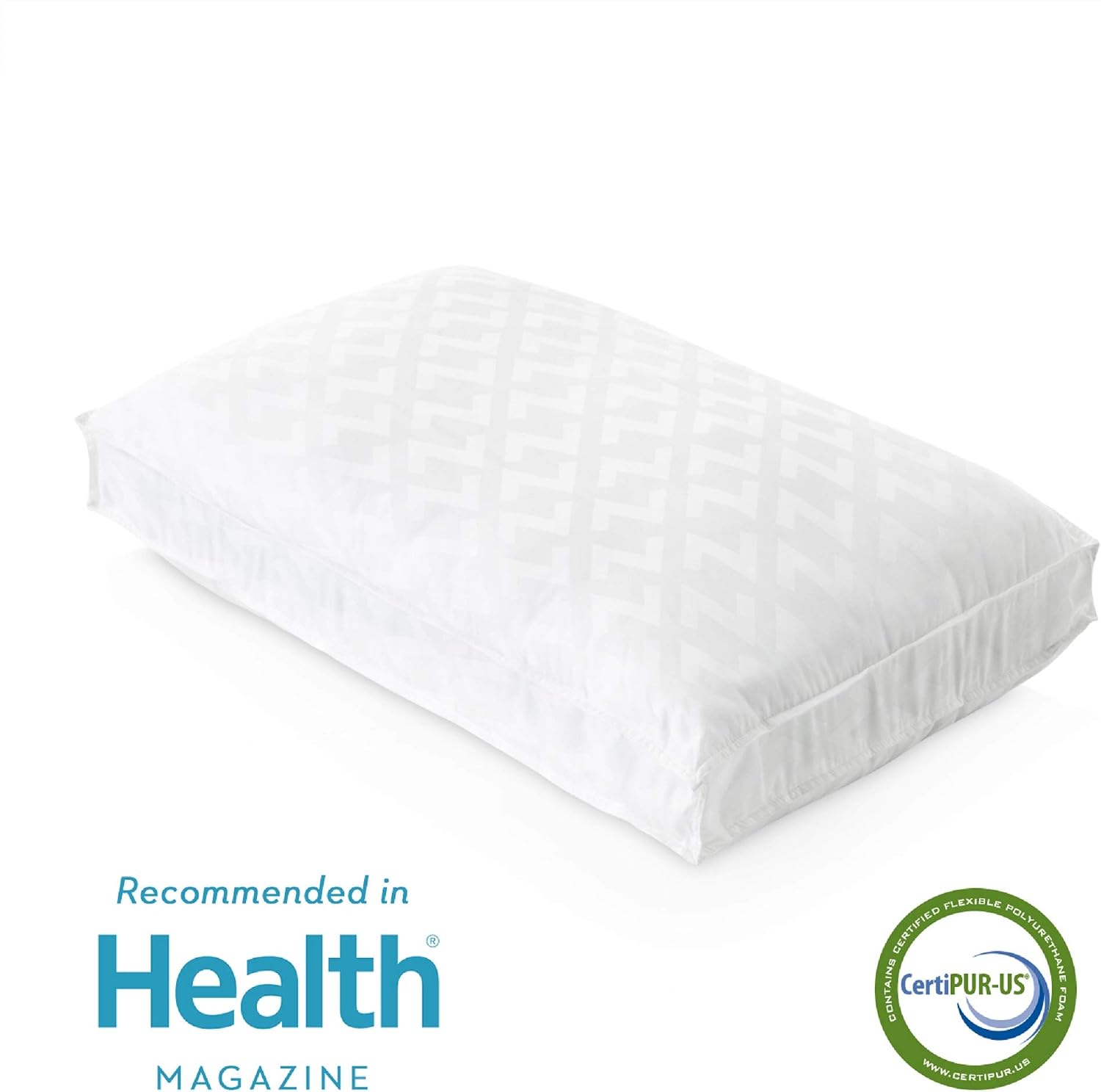 Z CONVOLUTION Pillow - Gel Infused DOUGH Memory Foam Core with GELLED MICROFIBER Fill - 3 Levels of Support - Standard - High Loft