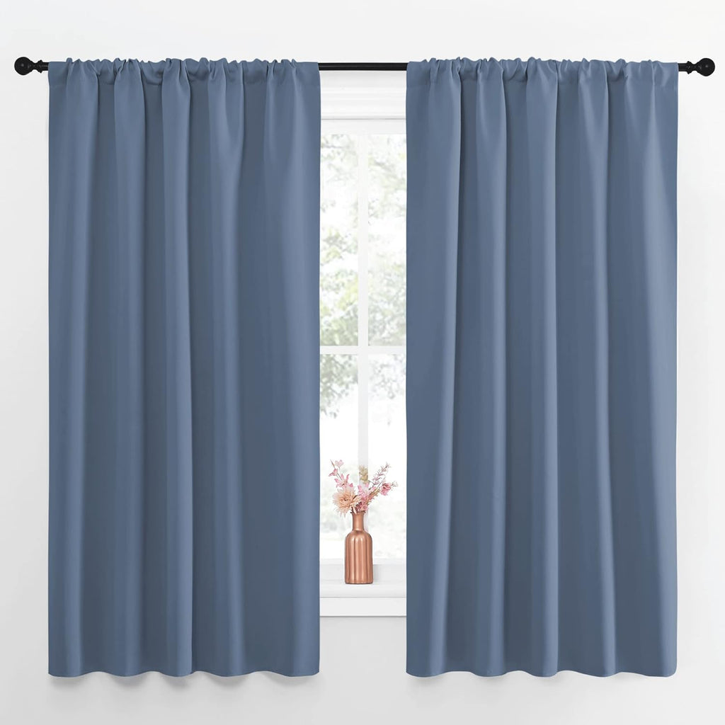NICETOWN Blackout Curtains for Living Curtains, Window Treatment Blackout Curtain Panels, Home Decor Thermal Insulated Solid Drapes for…