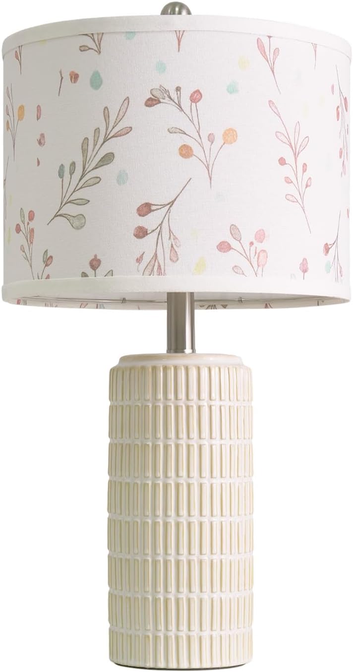 PoKat 23'' Table Lamp with Flower Lampshade for Night Stands, Birthday Gifts for Women Mom, House Warming Gifts New Home Decor, Ceramic…