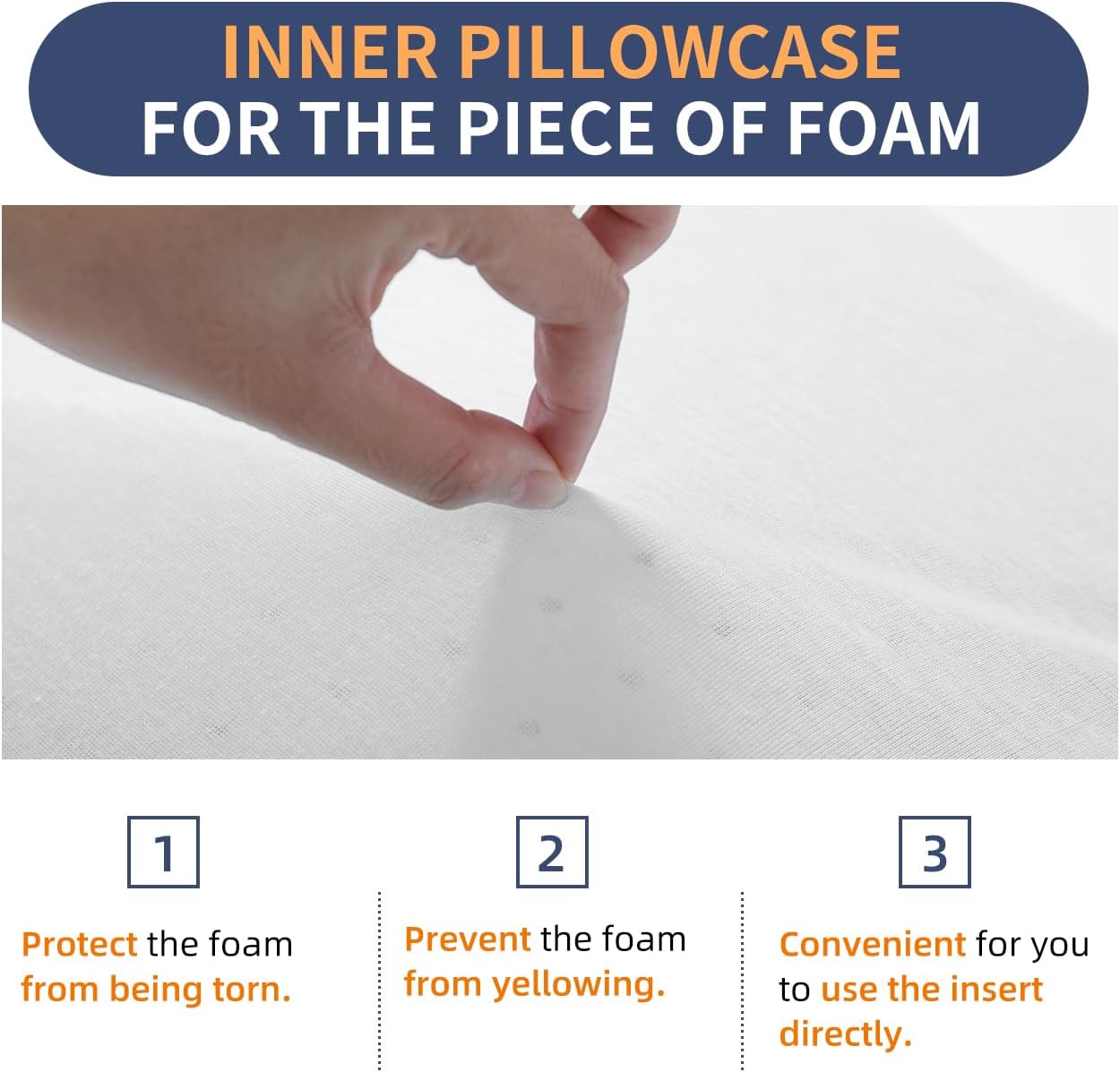 Adjustable Foam Pillow's One Layer - 1 Height 1.2'' Insert for Cervical Pillow to Raise Pillow Height, CertiPUR-US Flat Foam Piece, Ultra…