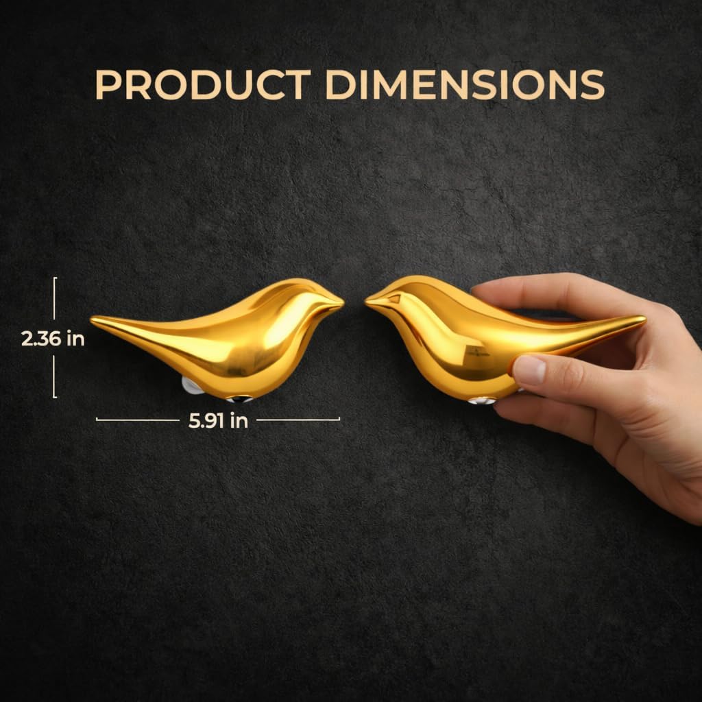 2-Pack Golden Bird Wall Light, Cordless Motion Sensor Wall Light Indoor, Rechargeable Battery Operated Night Light for Home Bedroom…