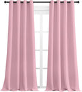 Nicetown Crystal Pink Blackout Curtains 108" Long, 55" Wide, 2 Pieces for Office, Dining, Guest Room - Sound Reducing, Heat and Cold Block…
