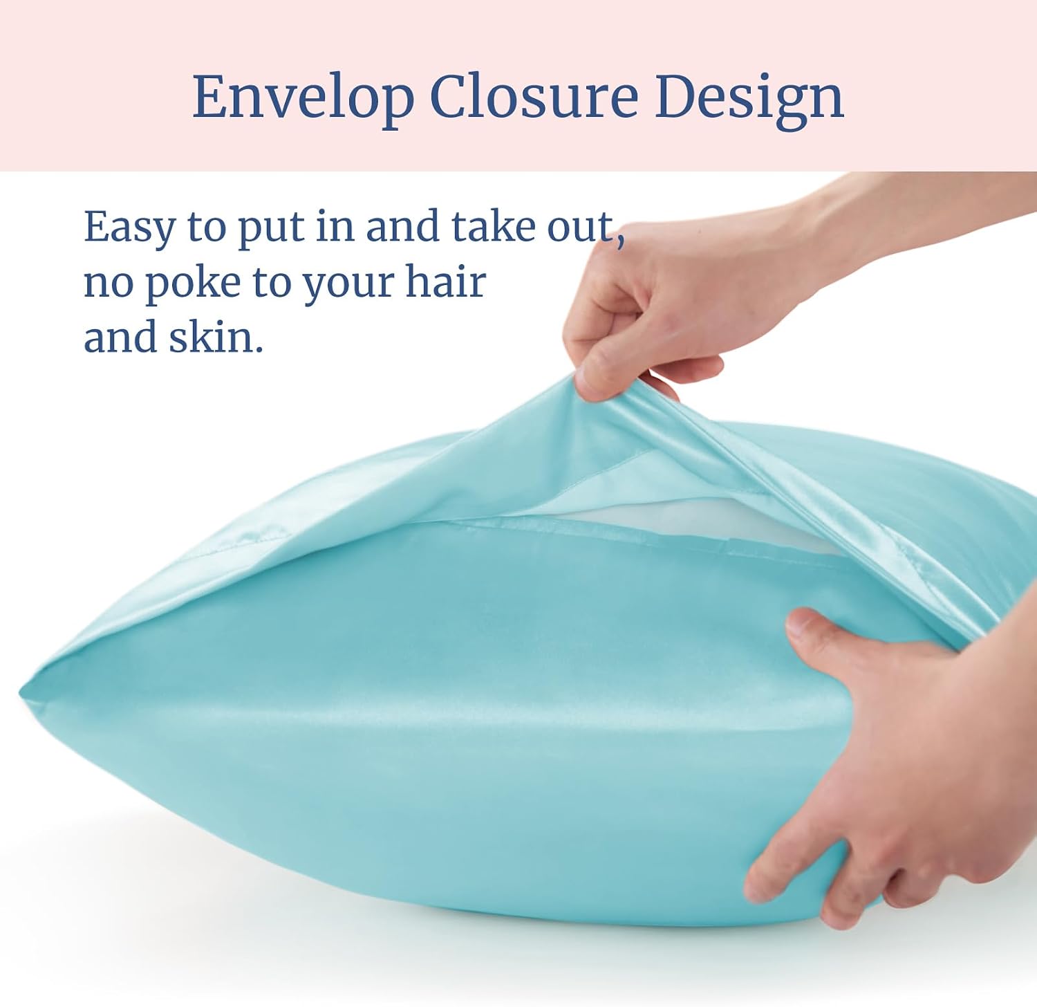 Bedelite Satin Pillowcase for Hair and Skin, Super Soft and Cooling Similar to Silk Pillow Cases 2 Pack with Envelope Closure, Gift for Wom…
