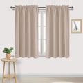 DWCN Blackout Curtains for Living Room Thermal Insulated, Energy Saving & Noise Reducing Bedroom Curtains, Camel, W 52x L 45 Inch, Set of…