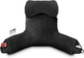 OAISZ Reading Pillow for Sitting in Bed Adult, Reading Pillow with Shredded Memory Foam (Black, Extra Large 25" H)