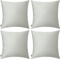 Thmyo 4-Pack 100% Cotton Comfortable Solid Decorative Throw Pillow Case, Thmyo Square Cushion Cover Pillowcase Sublimation Blank Pillow Cove…