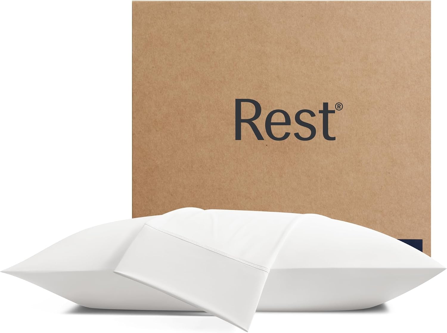 Rest ® Evercool®+ Cooling Pillowcases King - 2 Pillowcase for Sensitive Skin, Silver Infused Fabric for Hygienic Sleep, Silky Smooth for Cu…
