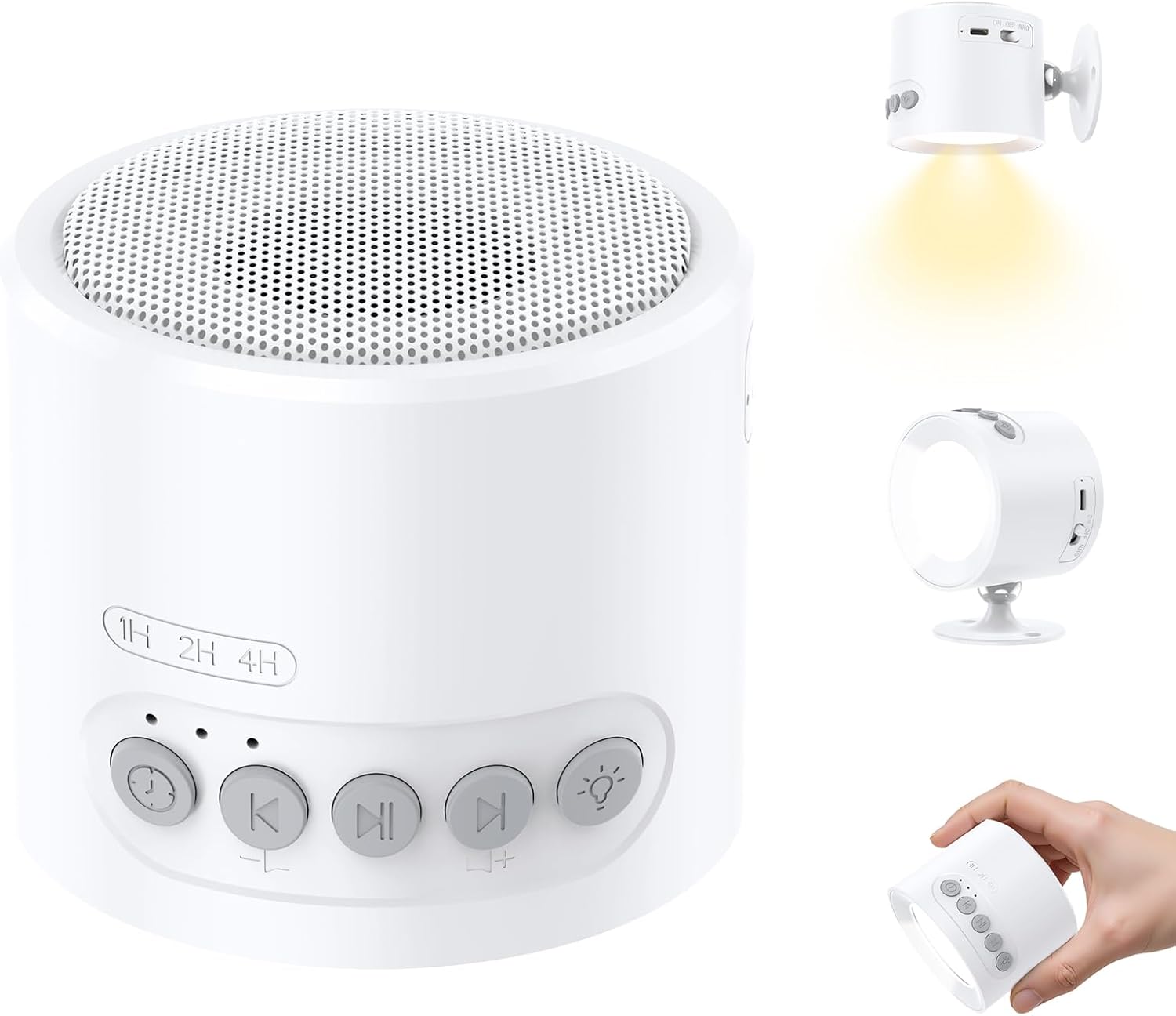 Wall Mounted Light White Noise Sound Machine for Noise Canceling- 30 Soothing Sounds, Motion Sensor & Timers, Sleep Baby Soother, Night…