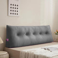 Dorm Headboard Pillows Twin XL College Bed Wedge Pillow for Headboard Gap Dark Grey Bolster Positioning Support Long Cushion for Sitting…
