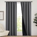 Nicetown Blackout Curtains for Bedroom, Pair of Energy Smart & Noise Blocking Out Full Shade Curtain Panels, Thermal Insulated Guest Room R…