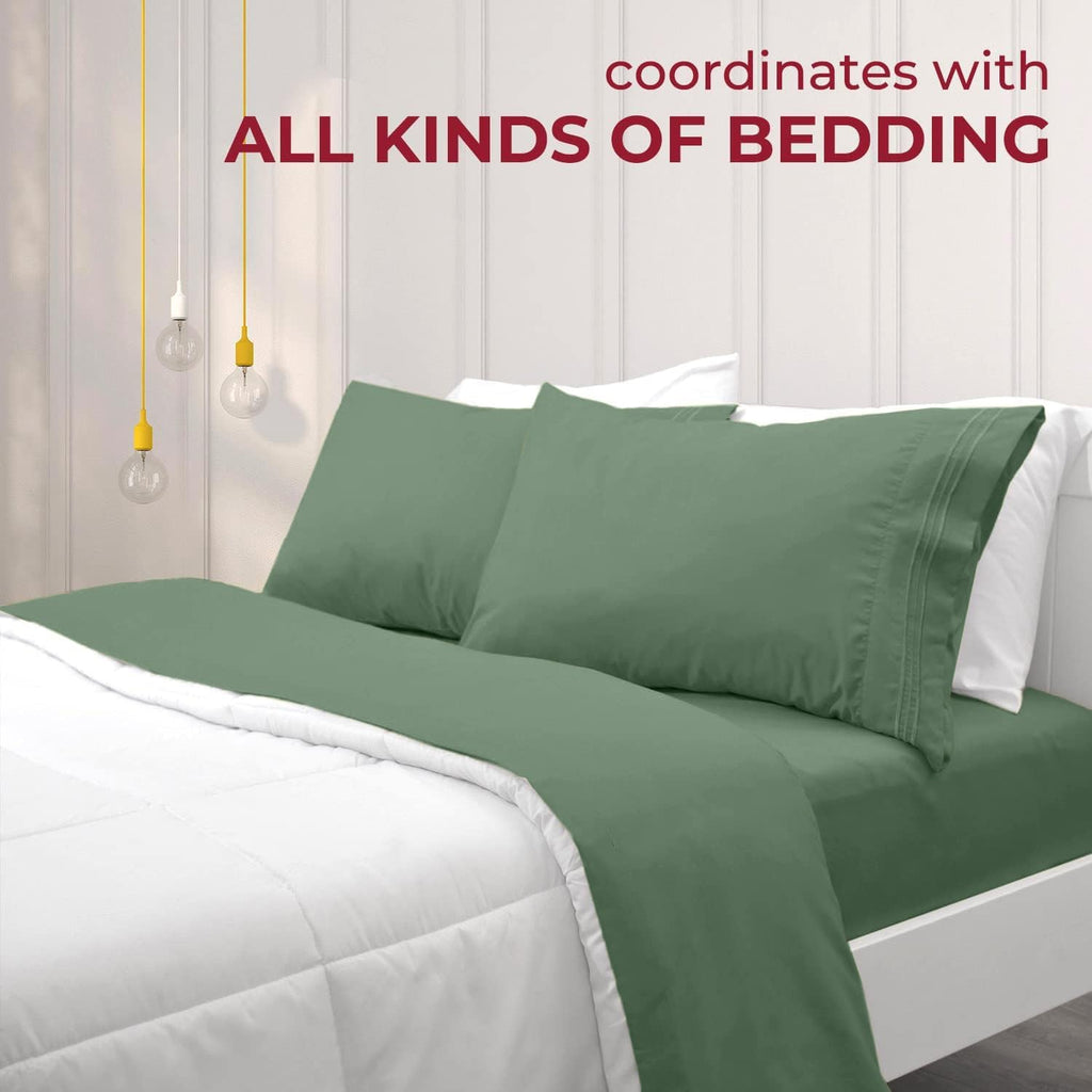 Mellanni Pillow Cases - Luxury, Extra Soft, Cooling Pillow Covers - 2 PC Iconic Collection Pillowcases - Envelope Closure (King 20" x 40",…