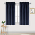 Dwcn Navy Room Darkening Blackout Curtains - Thermal Insulated Privacy Energy Saving Window Curtain Drapes 42 x 45 inch Length, Set of 2 Be…