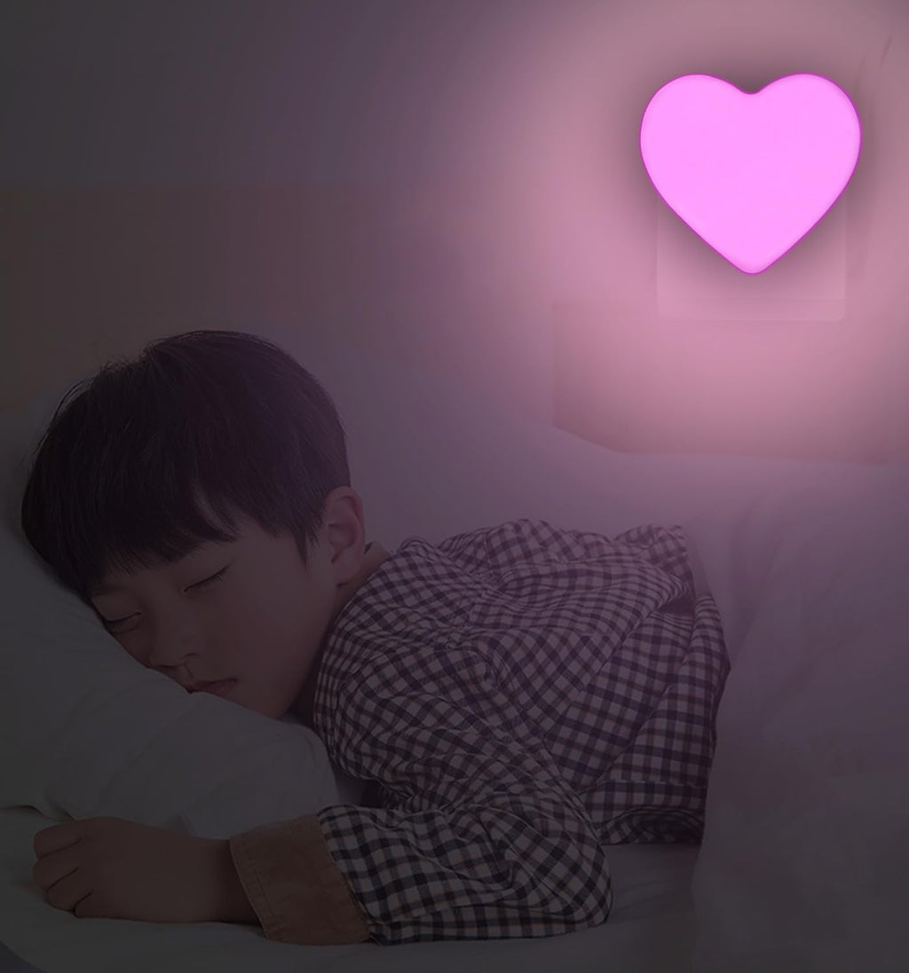 INZU Night Lights Plug into Wall, LED Night Light for Kids, Cute Nightlight with Auto Dusk to Dawn Sensor, LED Nightlight with Soft Warm…