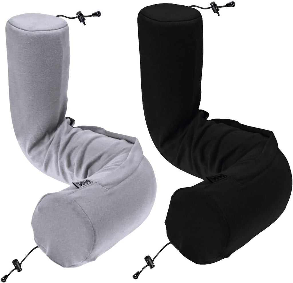 Dot&Dot Twist Memory Foam Travel Pillow for Airplanes - Travel Neck Pillow for Sleeping - Airplane Pillow for Neck Support, Chin, Lu…