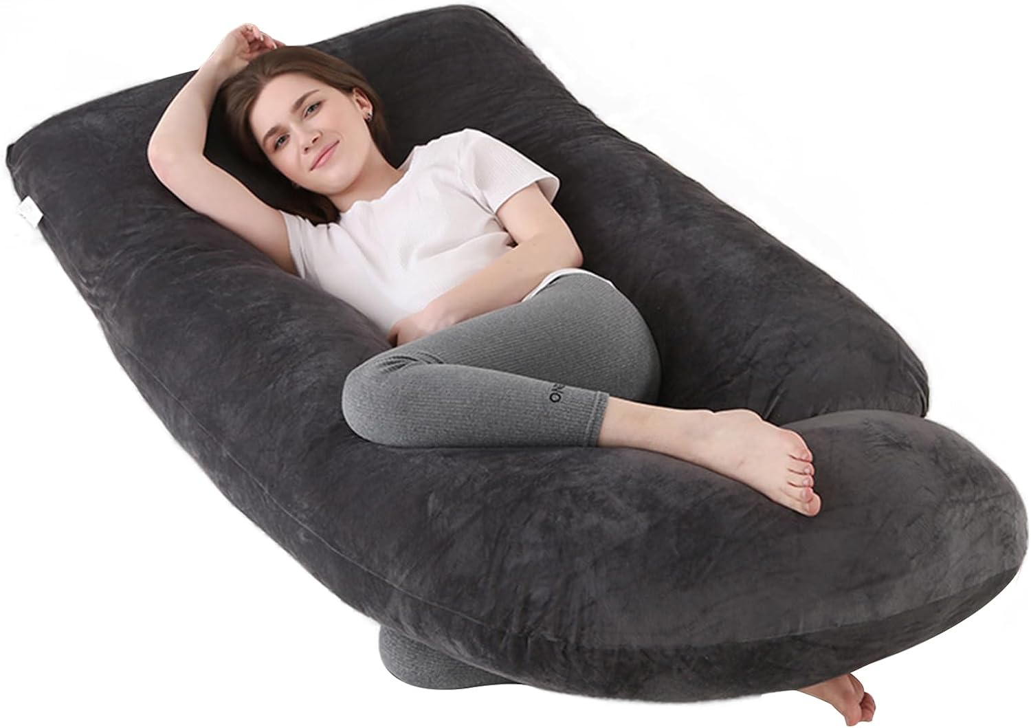 60 Inch Full Body Pregnancy Pillows for Sleeping Cooling Pregnancy Pillow, U Shaped Pregnancy Body Pillow, Maternity Pillows for Pregnant…