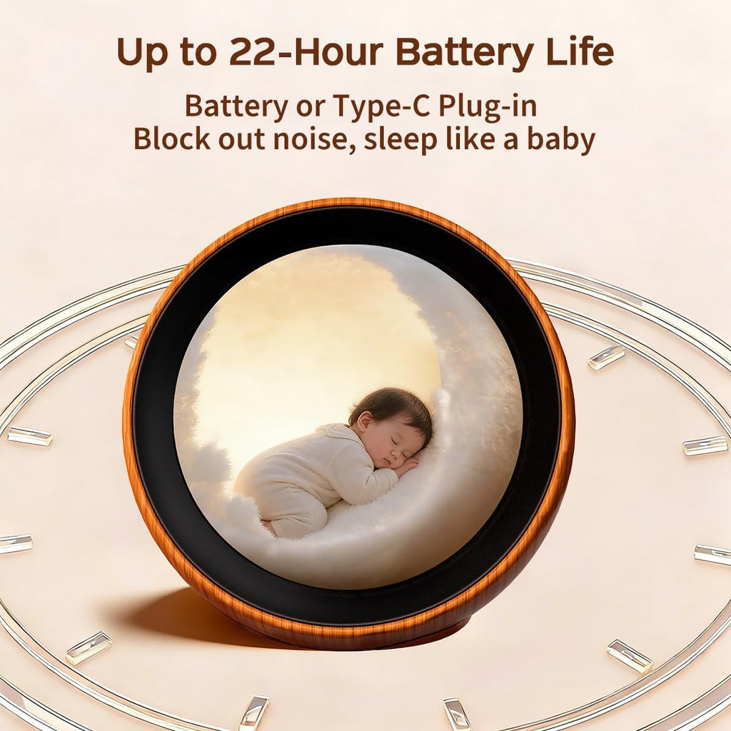 Portable Sound Machine Mini White Noise Machine for Baby Kids Adult with 32 Soothing Sounds 32 Volume Levels Sleep Brown Noise Machine…