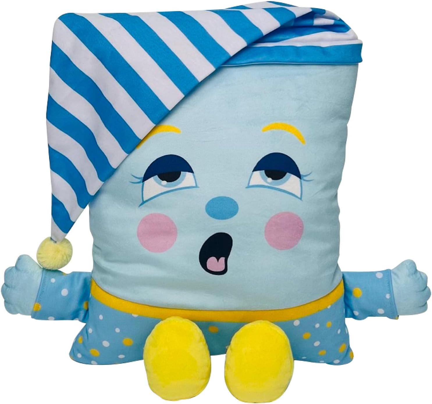 Pillow People PJ Sandman Plush - 2-in-1 Toy & Pillow, 80's Nostalgic Plush Pal Reimagined, Soft Stuffed Rectangular Character, Cozy…