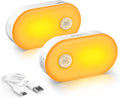 Lyridz Rechargeable Night Light with Motion Sensor, Dimmable Amber Nightlights for Bathroom, Bedroom, Kids Room, Hallway, Stairs, Pet…