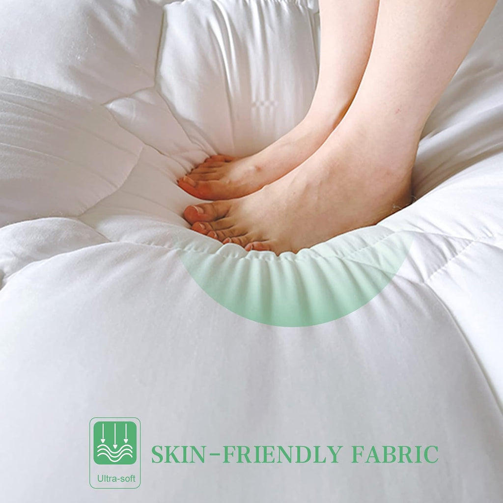 Unilibra Twin XL Size Mattress Pad Cooling Rayon from Bamboo, Quilted Fitted Mattress Protector Pillow Top Mattress Cover with Deep Pocket…
