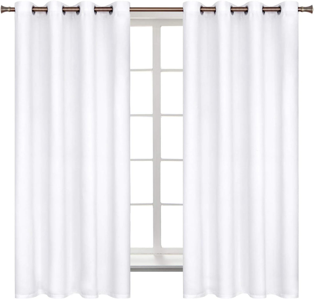 BGment Room Darkening Curtains 63 Inches Long - Grommet Thermal Insulated Drapes Window Treatment Curtains for Bedroom, 2 Panels, 52 x 63 I…