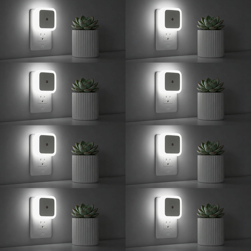 Sujeet Night Light, Night Lights Plug into Wall 8-Pack, Nightlight Plug in Night Light, Dusk to Dawn Night Lamp Led (Soft White)