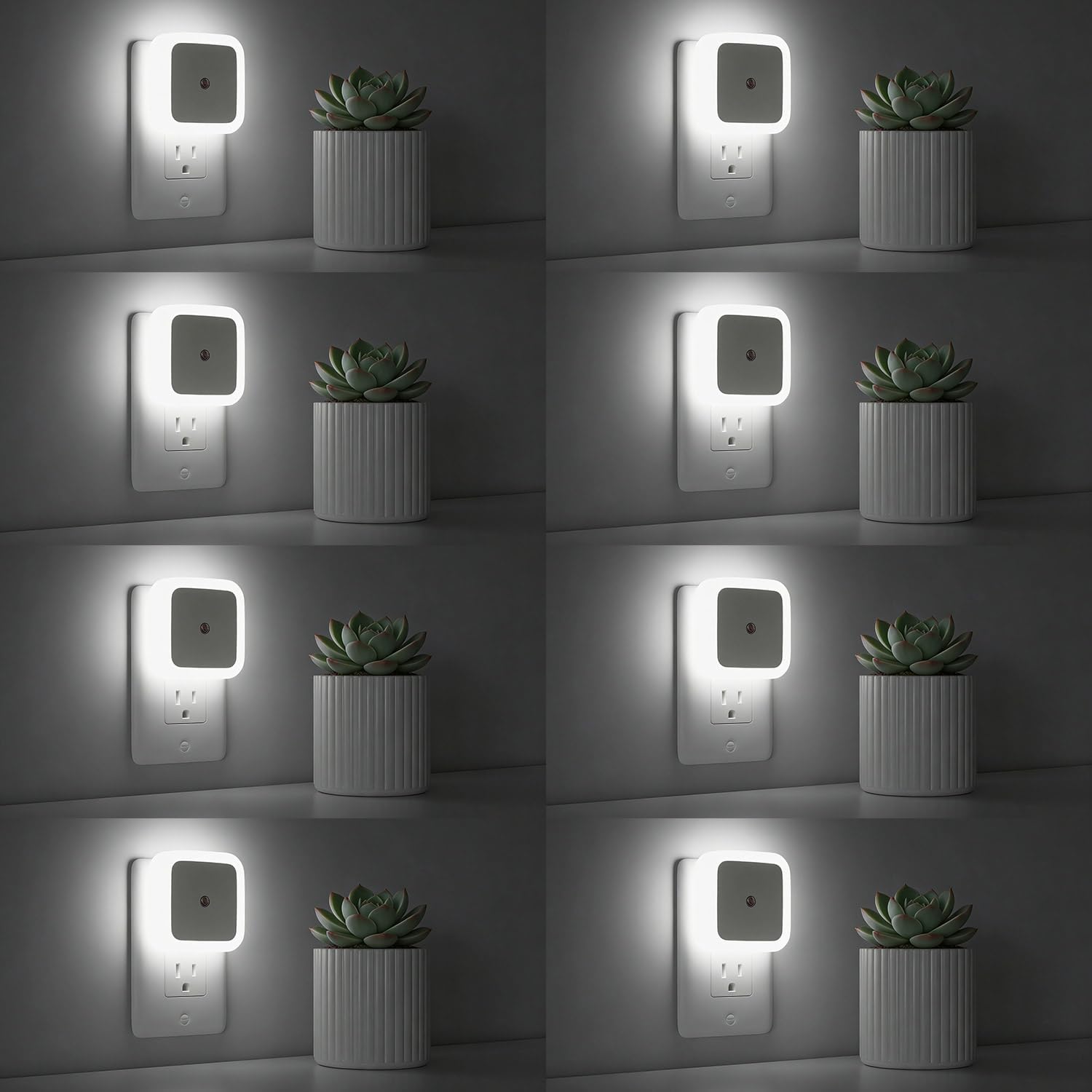Sujeet Night Light, Night Lights Plug into Wall 8-Pack, Nightlight Plug in Night Light, Dusk to Dawn Night Lamp Led (Soft White)