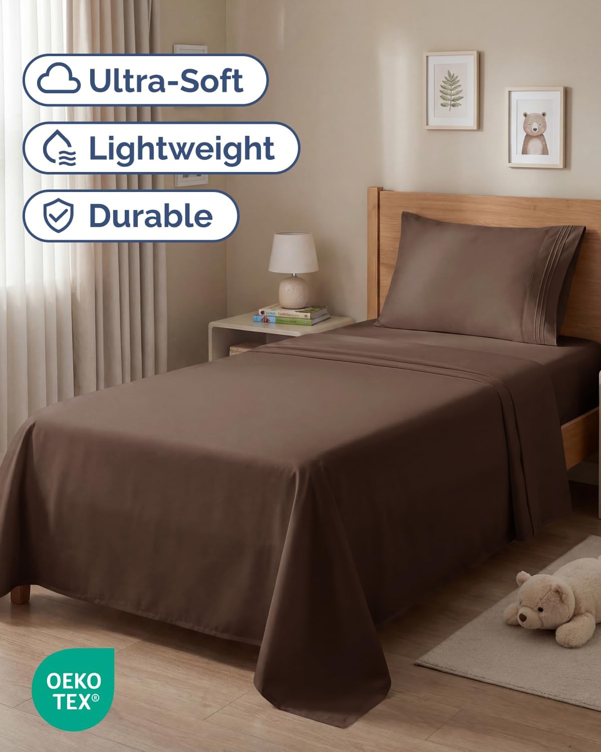 Twin Size 3 Piece Sheet Set - Comfy Breathable & Cooling Sheets - Hotel Luxury Bed Sheets for Women & Men - Deep Pockets, Easy-Fit, Extra…